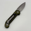 Grenade Blem Microtech Knives LUDT Gen III Stonewash Drop Point w/ OD Green Handle 1135-10OD