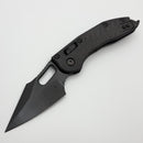 Pre-Owned Microtech Knives Manual Stitch RAM LOK Fluted Carbon Fiber DLC Standard Signature Series 169RL-1DLCTFLCFS