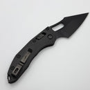 Pre-Owned Microtech Knives Manual Stitch RAM LOK Fluted Carbon Fiber DLC Standard Signature Series 169RL-1DLCTFLCFS