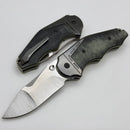 Yan Knives GTC Cabot - Paper Micarta & Zirconium Handles w/ S90V Compound Ground Blade