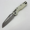Pre-Owned Microtech Knives MSI RAM LOK White Polymer & M390MK Apocalyptic Standard 210T-10APPMWH