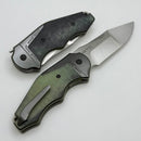 Yan Knives GTC Cabot - Paper Micarta & Zirconium Handles w/ S90V Compound Ground Blade