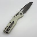 Pre-Owned Microtech Knives MSI RAM LOK White Polymer & M390MK Apocalyptic Standard 210T-10APPMWH