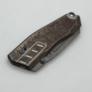 Poikilo Blade Task Vader S2 Rusty Tank Titanium Handles w/ Dark Stonewash M398