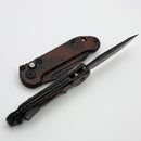 Microtech Knives LUDT Gen III Smooth Handle Black/Orange Camo Topographic Tanto 1136S-1TPBKORCS
