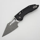 Microtech Knives Manual M-Stitch RAM LOK Black Smooth Aluminum Handles & Apocalyptic M390MK 169MRL-10AP