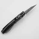 Microtech Knives Manual M-Stitch RAM LOK Black Smooth Aluminum Handles & Apocalyptic M390MK 169MRL-10AP