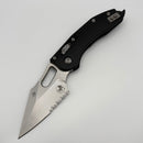 Pre-Owned Microtech Knives Manual Stitch RAM LOK Fluted Black Aluminum & Partial Serrated M390MK 169RL-11FL