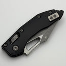 Microtech Knives Manual M-Stitch RAM LOK Black Smooth Aluminum Handles & Apocalyptic M390MK 169MRL-10AP