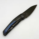Poikilo Blade Vk-Zen Midtech Blackened Crystal Titanium Handles & DLC Mirror Stonewash M398