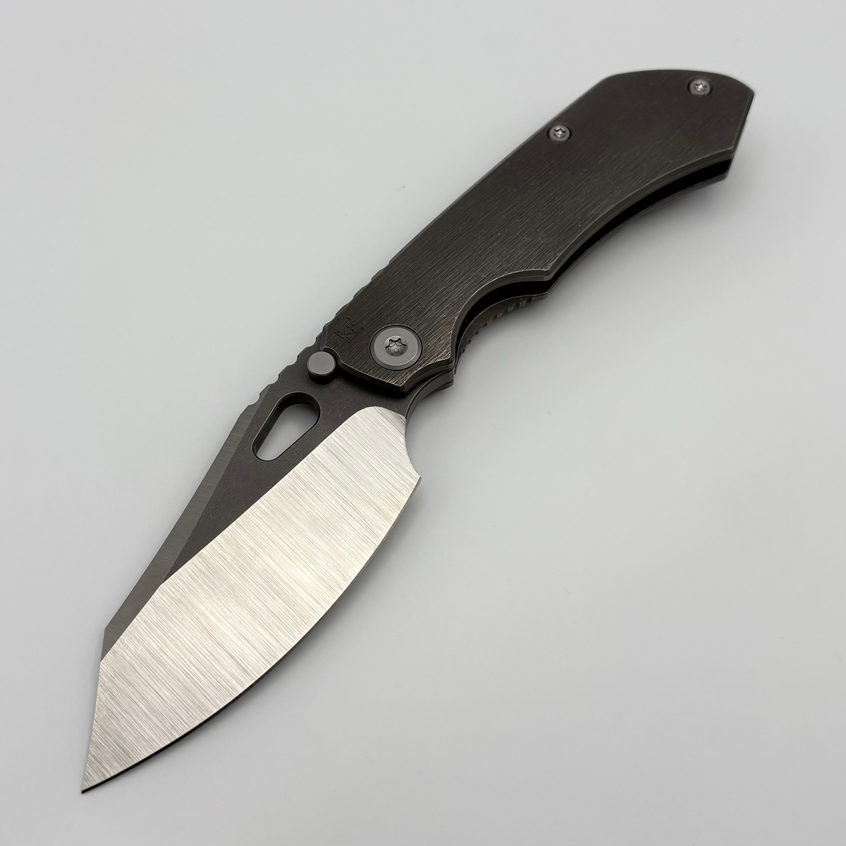 Pre-Owned Custom Knife Factory Rotten Design Evo 4.0 Machine Grind S90