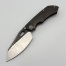 Pre-Owned Custom Knife Factory Rotten Design Evo 4.0 Machine Grind S90V w/ Tumbled Handles