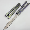 MachineWise Serif w/ Opus Titanium Spooky Green Handles & Spider Web S35VN Blade