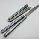 MachineWise Serif w/ Opus Titanium Spooky Green Handles & Spider Web S35VN Blade