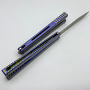 MachineWise Serif w/ Opus Titanium Spooky Green Handles & Spider Web S35VN Blade