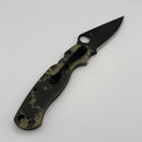 Pre-Owned Spyderco Knives Paramilitary 2 PM2 C81GPCMOBK2 Camo Black