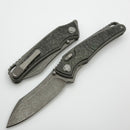 Hawk Designs Talon w/ TechnoCarbo Green Overlay w/ Tumbled Handles & Tumbled M390