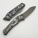 Hawk Designs Talon w/ Frost Carbon Overlay w/ Tumbled Handles & Tumbled M390
