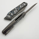 Hawk Designs Talon w/ Frost Carbon Overlay w/ Tumbled Handles & Tumbled M390