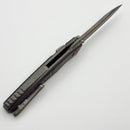 Hawk Designs Talon w/ Purple Haze Carbon Overlay w/ Tumbled Handles & Tumbled M390