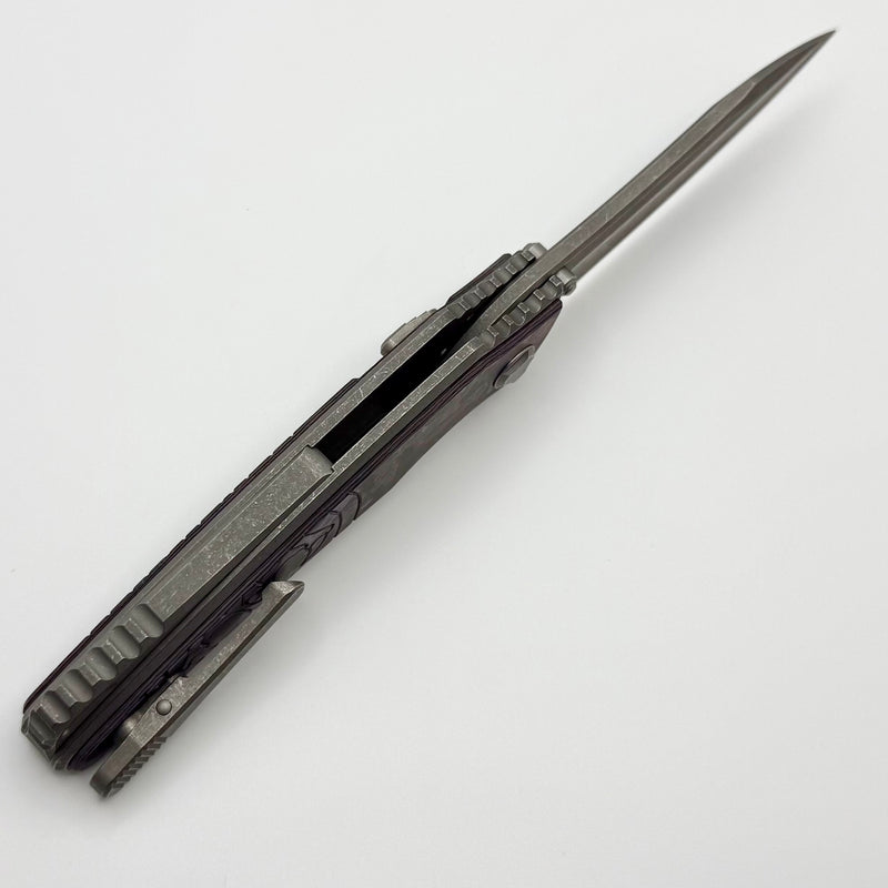 Hawk Designs Talon w/ Purple Haze Carbon Overlay w/ Tumbled Handles &