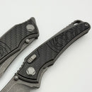 Hawk Designs Talon w/ 3K Carbon Fiber Overlay w/ Tumbled Handles & Tumbled M390