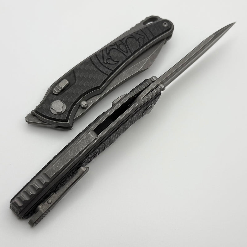 Hawk Designs Talon w/ 3K Carbon Fiber Overlay w/ Tumbled Handles & Tum