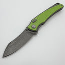 Hawk Designs Talon w/ Spring Green Glass Overlay w/ Tumbled Handles & Tumbled M390