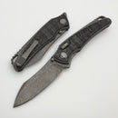 Hawk Designs Talon w/ Uni Black Carbon Overlay w/ Tumbled Handles & Tumbled M390