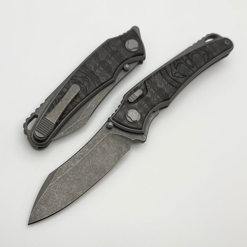 Hawk Designs Talon w/ Uni Black Carbon Overlay w/ Tumbled Handles & Tu