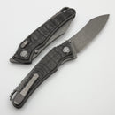 Hawk Designs Talon w/ Uni Black Carbon Overlay w/ Tumbled Handles & Tumbled M390