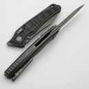 Hawk Designs Talon w/ Uni Black Carbon Overlay w/ Tumbled Handles & Tumbled M390