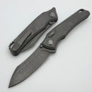 Hawk Designs Talon w/ Titanium Overlay w/ Tumbled Handles & Tumbled M390