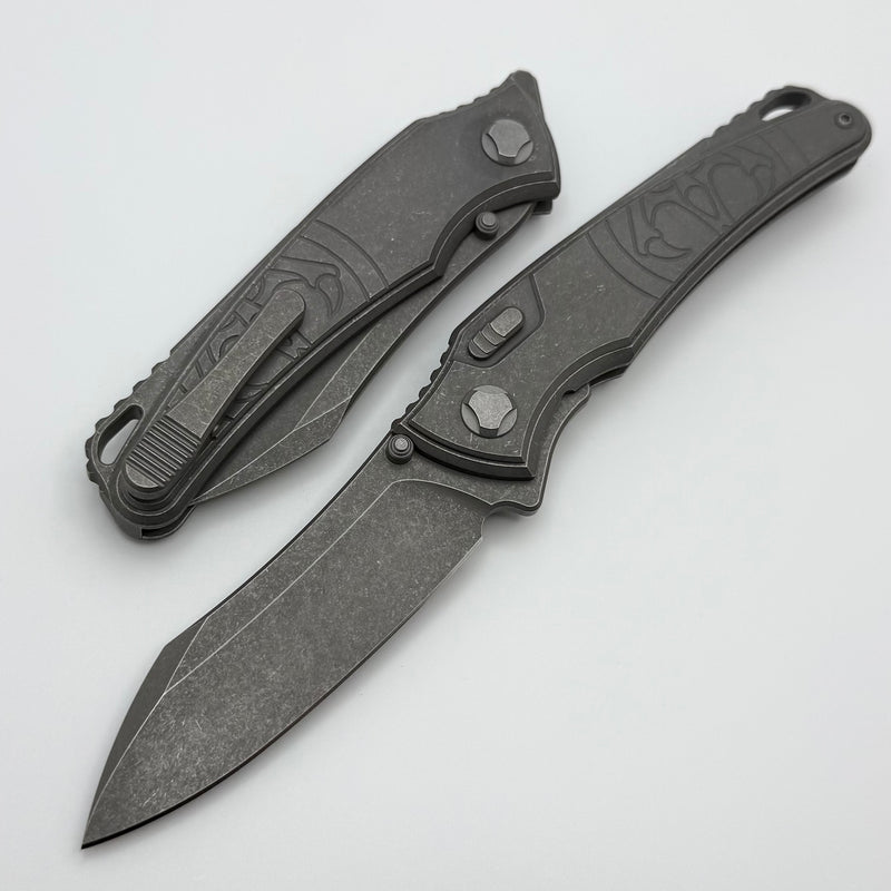 Hawk Designs Talon w/ Titanium Overlay w/ Tumbled Handles & Tumbled M3