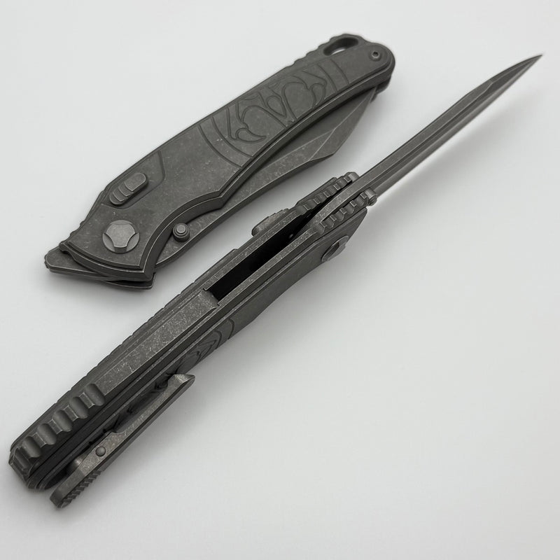 Hawk Designs Talon w/ Titanium Overlay w/ Tumbled Handles & Tumbled M3