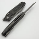 Hawk Designs Talon w/ Black Ops Marble Carbon Overlay w/ Tumbled Handles & Tumbled M390