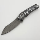 Hawk Designs Talon w/ Toxic Storm Carbon Overlay w/ Tumbled Handles & Tumbled M390
