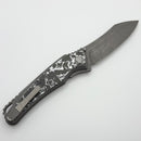 Hawk Designs Talon w/ Toxic Storm Carbon Overlay w/ Tumbled Handles & Tumbled M390