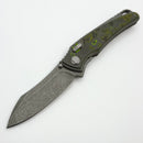 Hawk Designs Talon w/ Toxic Moss Carbon Overlay w/ Tumbled Handles & Tumbled M390