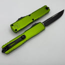 Microtech Ultratech Gen IV S/E Tactical w/ Neon Green Handle 11214-1NG