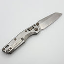 Microtech Marfione Select MSI RAM LOK Mini Fluted Titanium Handles w/ Double Vapor Accents & Flamed Accents & Stonewash Full Serrated M390MK 210M-12FLMS5