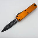 Microtech UTX-85 Gen IV w/ Orange Handle & Black D/E M390MK 12324-1OR