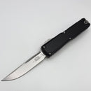 Microtech Ultratech Gen IV S/E Stonewash Standard w/ Black Handle 11214-10