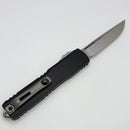 Microtech Ultratech Gen IV S/E Stonewash Standard w/ Black Handle 11214-10