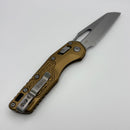 Factory Blem Microtech Knives MSI RAM LOK Tan Aluminum Frag Handles & Full Serrated M390MK 210-12FRTA