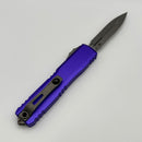 Grenade Blem Microtech Ultratech Gen IV D/E Stonewash Partial Serrated w/ Purple Handle Apocalyptic Finish 11224-11APPU