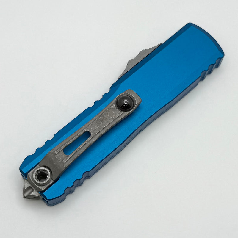 Microtech UTX-85 Gen IV w/ Blue Handle & Apocalyptic S/E M390MK 12314-10APBL