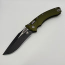 Grenade Blem Microtech Amphibian RAM LOK OD Green Fluted Aluminum & Black M390MK 137RL-1FLOD