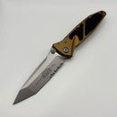 Grenade Blem Microtech Socom Elite Tanto Part Serrated M/A Tan Stonewash Standard 161-11TA
