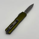 Grenade Blem Microtech UTX-85 Gen IV w/ OD Green Handle & Full Serrated Apocalyptic D/E M390MK 12324-12APOD
